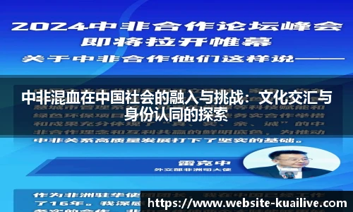 中非混血在中国社会的融入与挑战：文化交汇与身份认同的探索